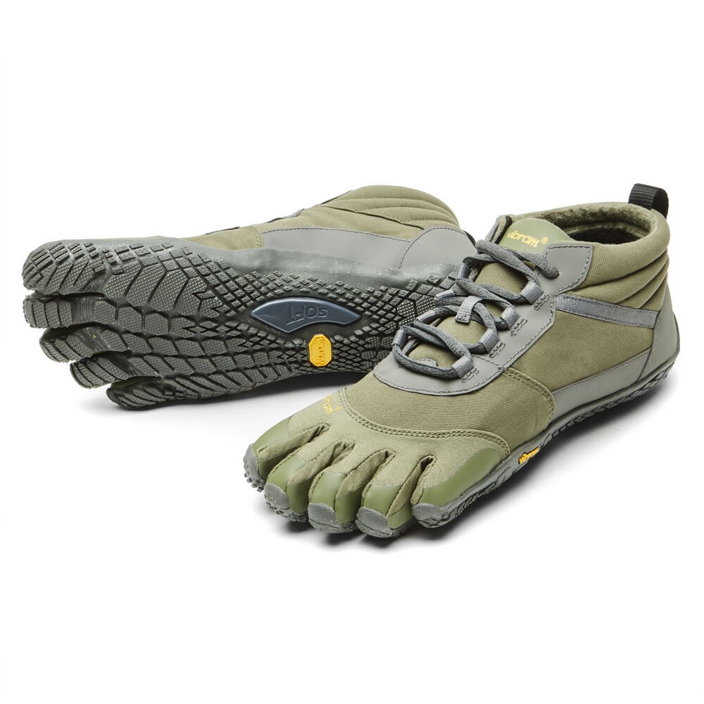 Vibram Five Fingers Womens Running Shoes - Olive - V-Trek Insulated - 03625-KLTX